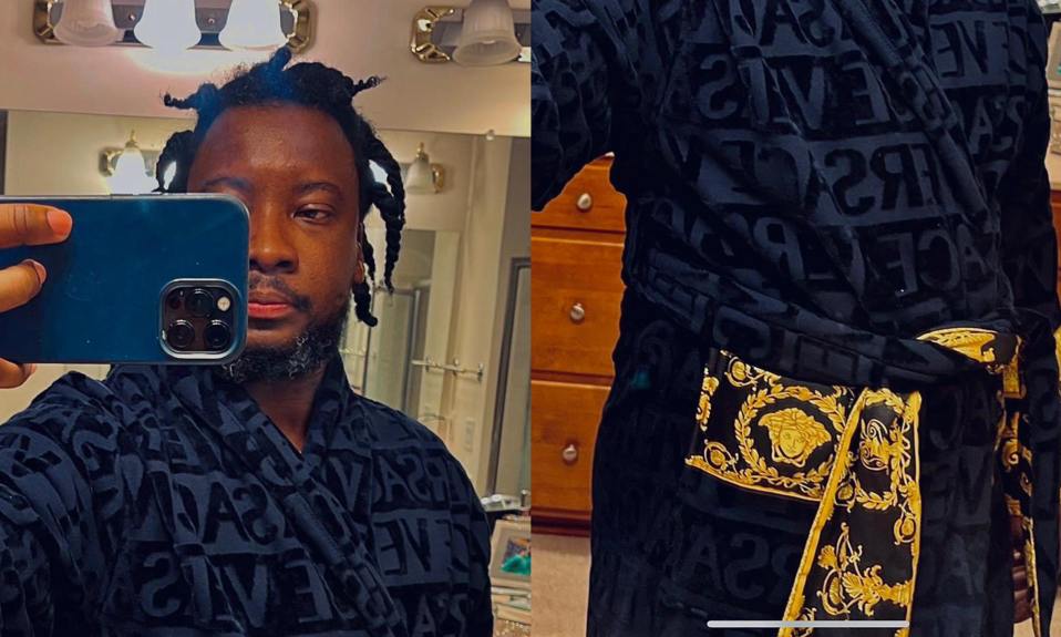sonnie-badu-rocks-expensive-versace-robe