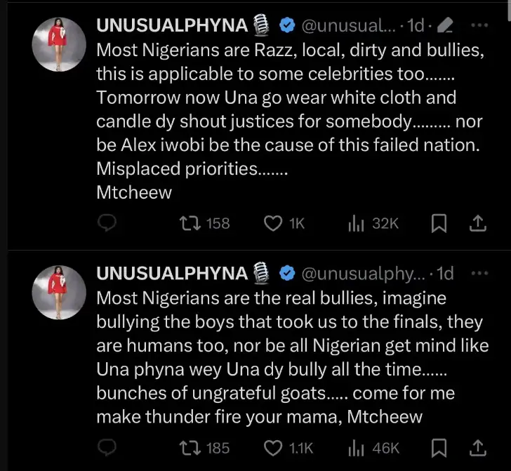 “Most Nigerians Are Razz, Local, Dirty And Bullies” – Phyna