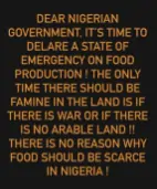 “It’s Time To Declare A State Of Emergency On Food Production” – Actor Seun Jimoh Appeals To Nigerian Government