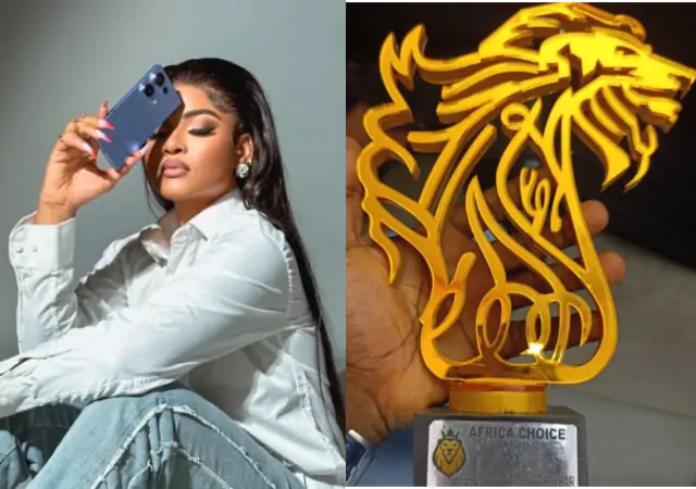 Phyna overjoyed as she wins best reality TV star of the year award